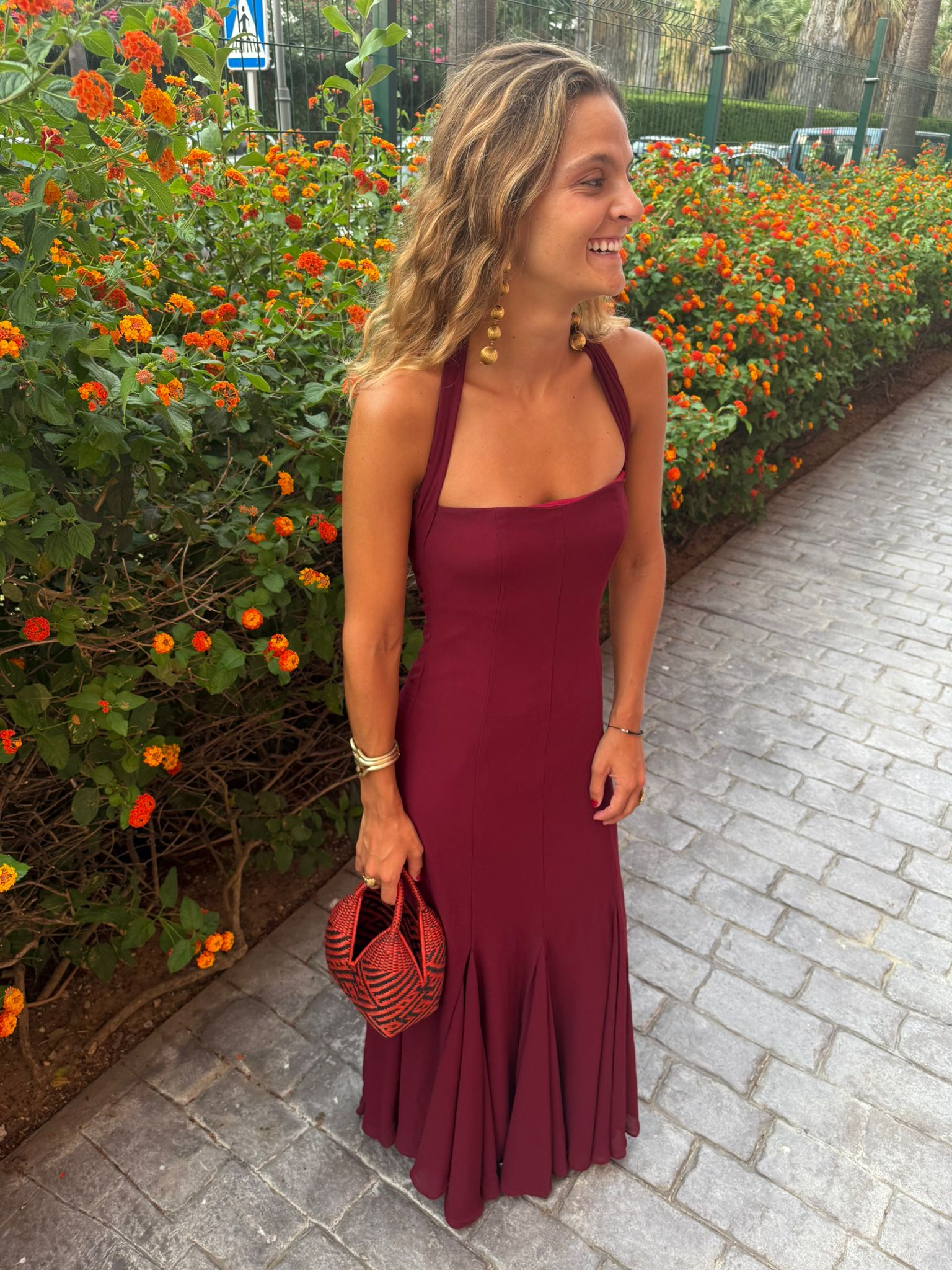 Vestido Jerez Granate