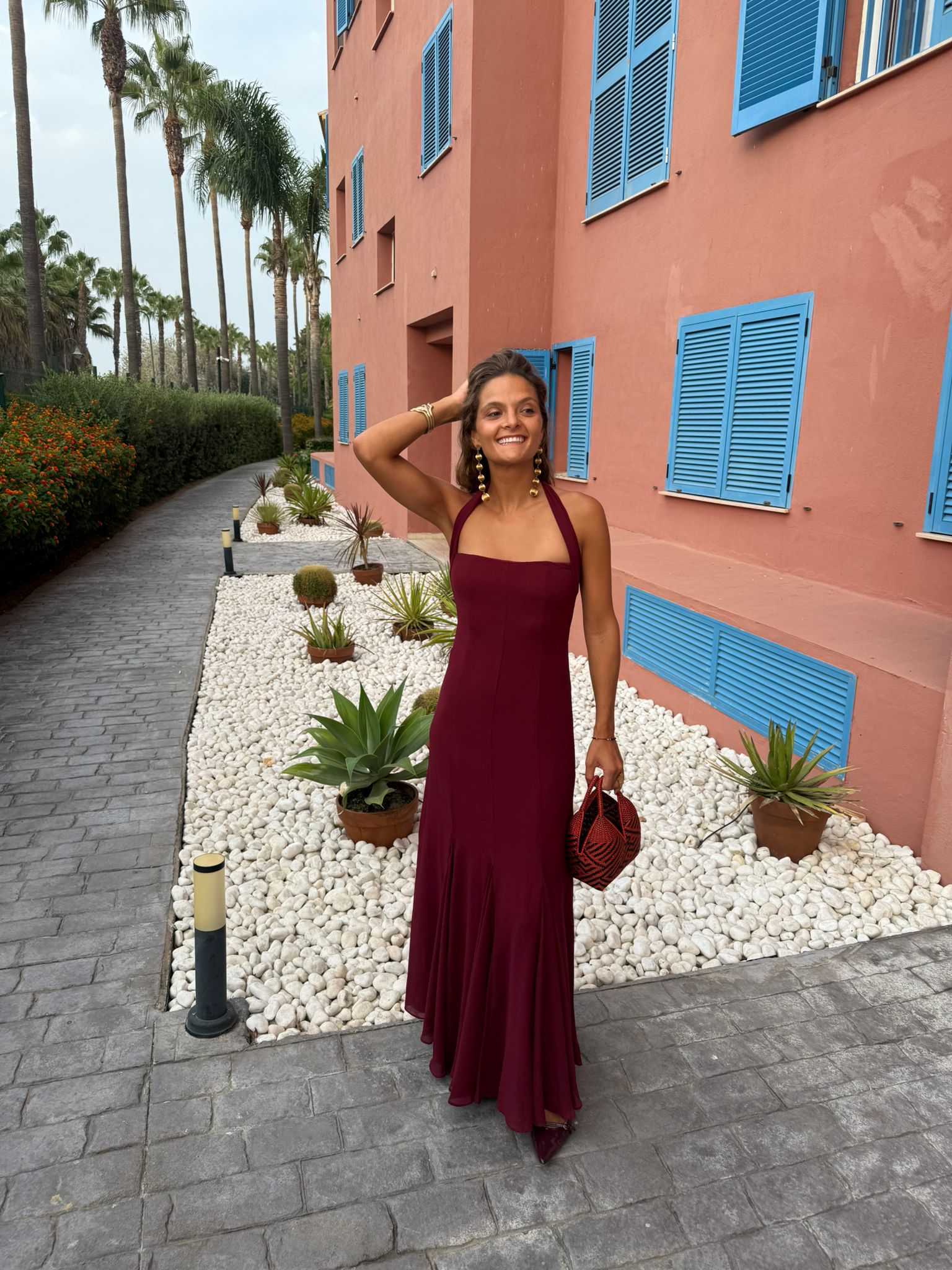 Vestido Jerez Granate