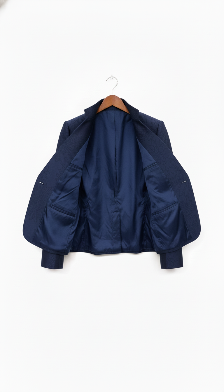 Chaqueta Julian Azul texturas