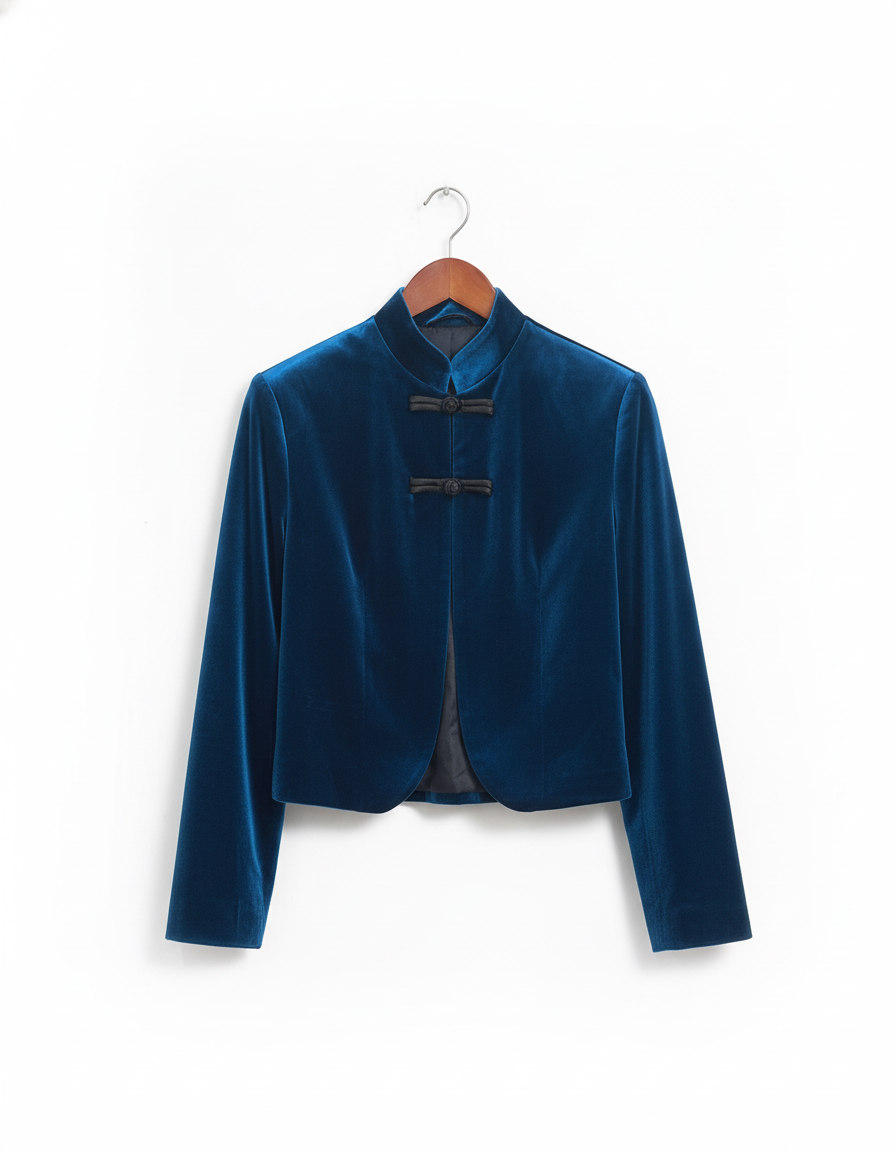 Chaqueta Jorge Azul terciopelo